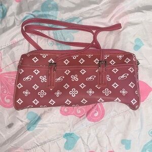 Paris Hilton Pink and White Shoulder Bag